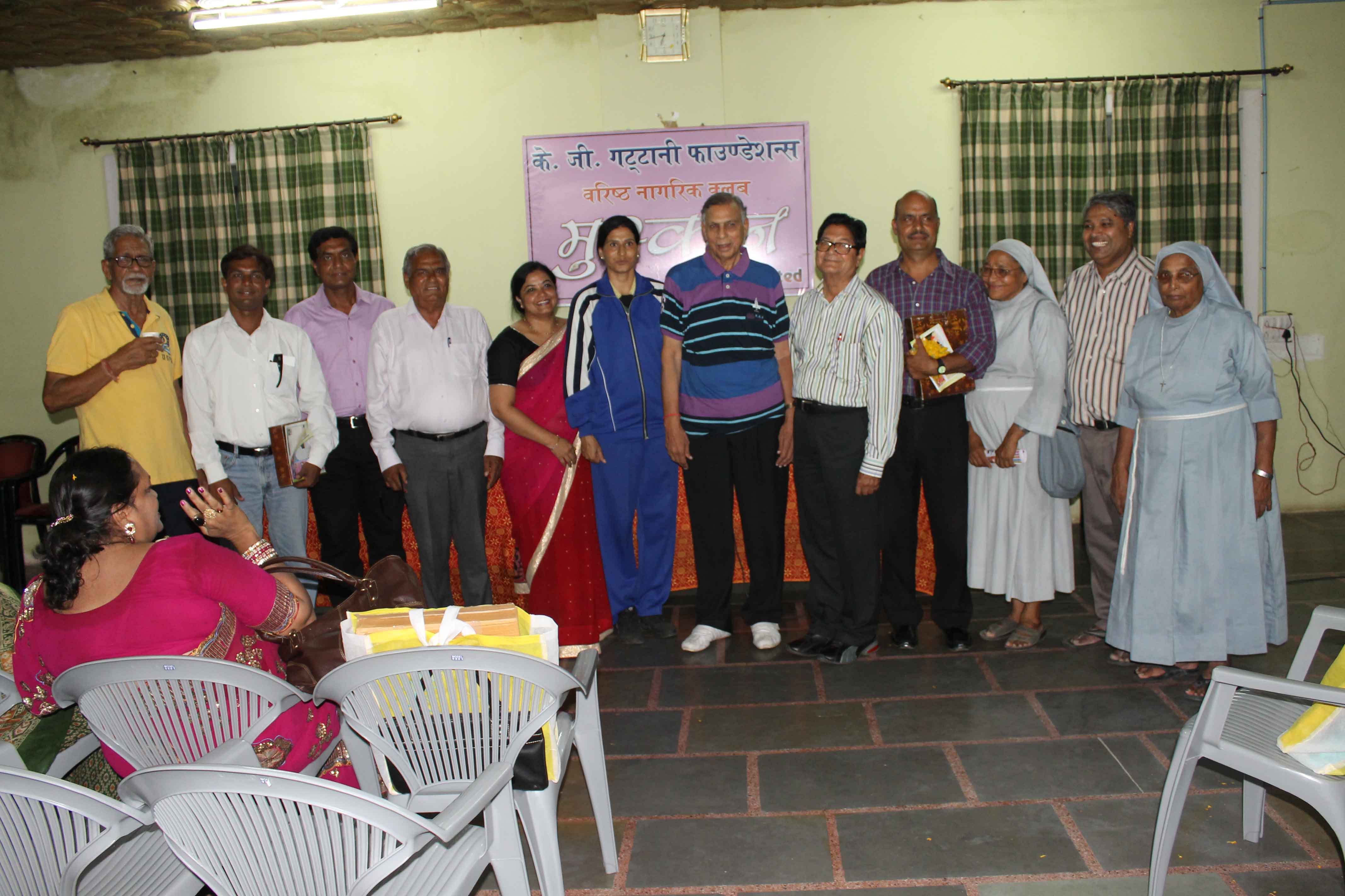 Muskan Club Honored Sr.Demien PSA Director of Destitute Ashram- Asha Dham